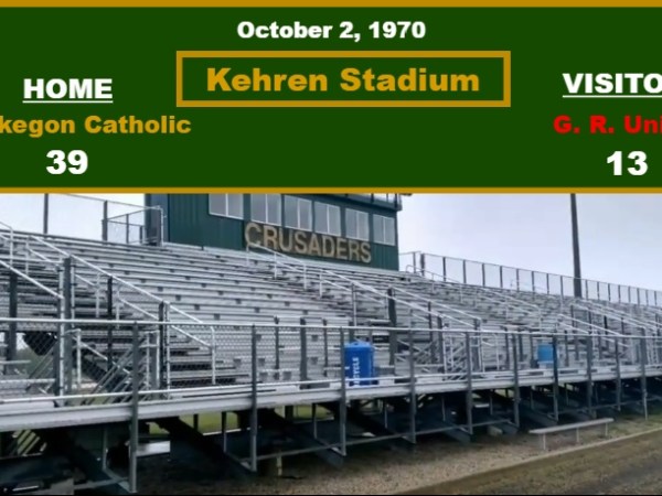 1970 MCC Football Game 3: Grand Rapids Union Red Hawks at Muskegon Catholic Central&nbsp;Crusaders